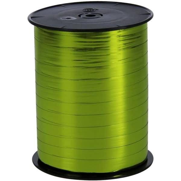 Geschenkband Alubeschichtung 7mmx250m hellgrün