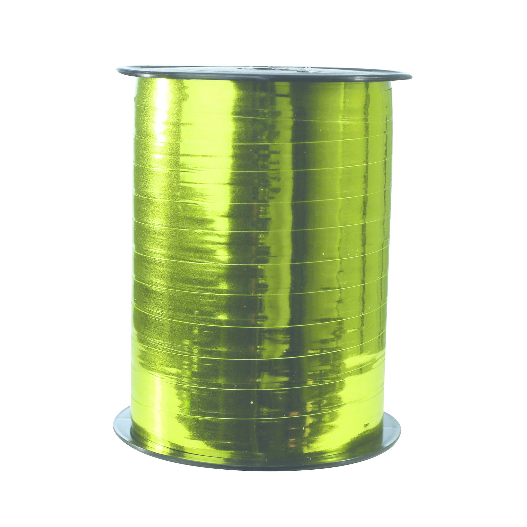 Clairefontaine Spule Geschenkband, Metallic, 7mm x 250m - Hellgrün 602012C