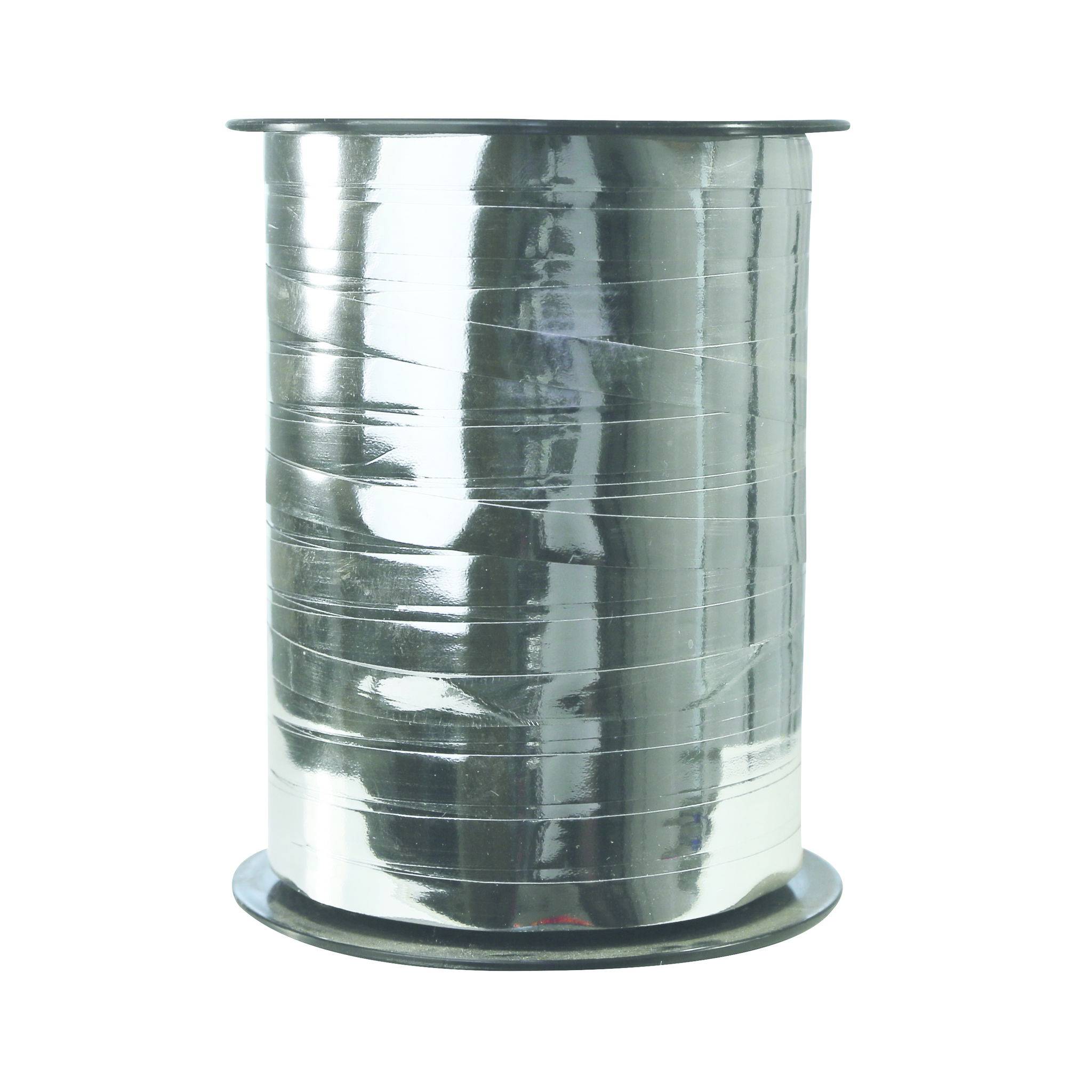 Clairefontaine Spule Geschenkband, Metallic, 7mm x 250m - Silber 602076C