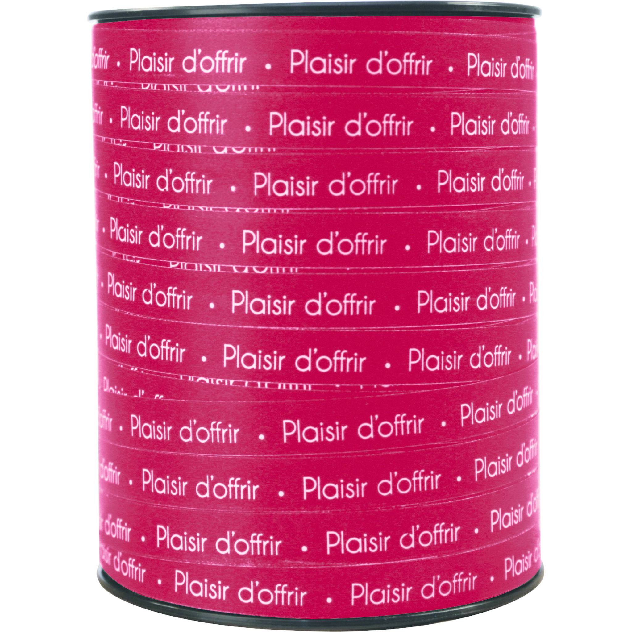 Clairefontaine Geschenkband 250mx10mm, Beschriftung Plaisir d'offrir Rot 602106C