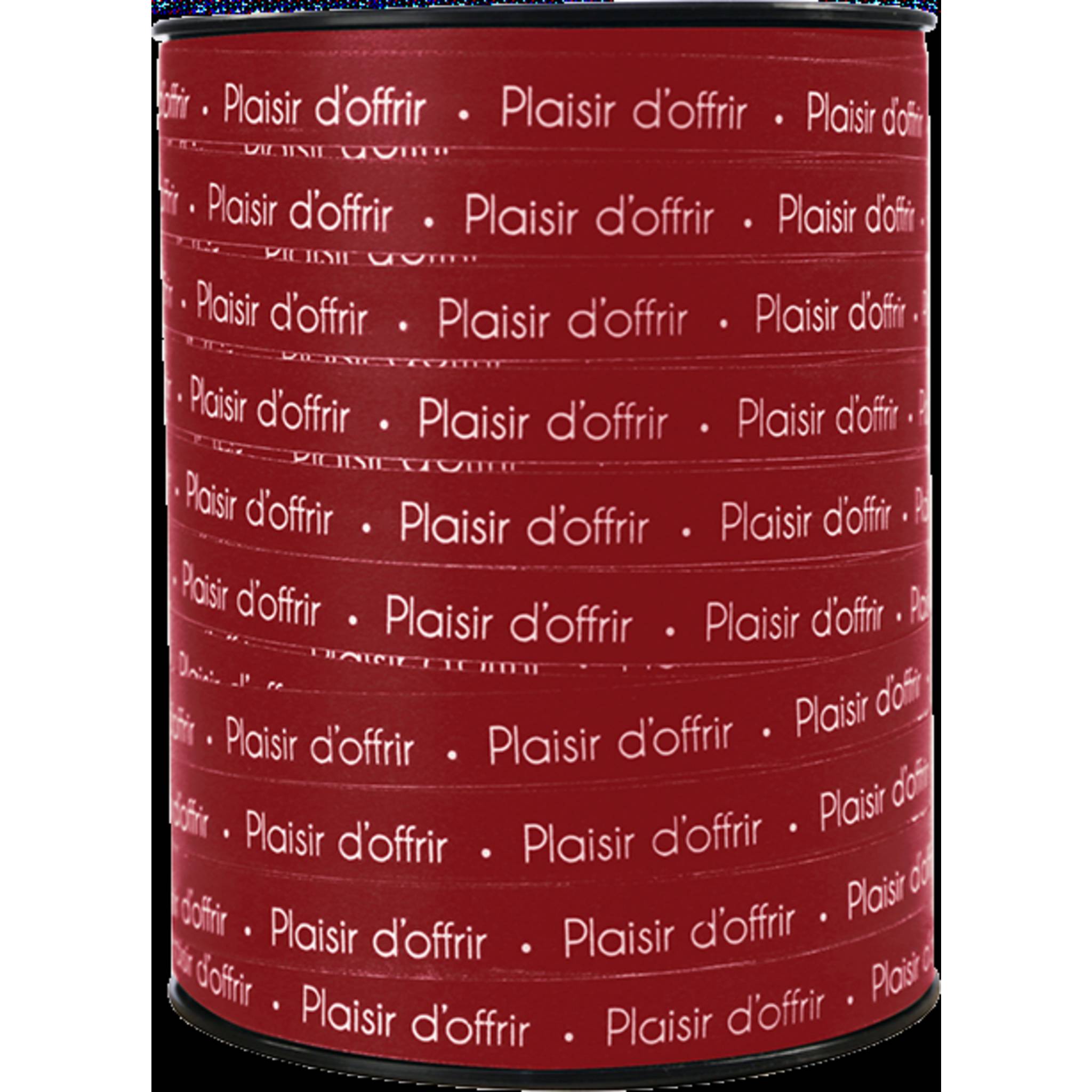 Clairefontaine Geschenkband 250mx10mm, Beschriftung Plaisir d'offrir Rot 602106C