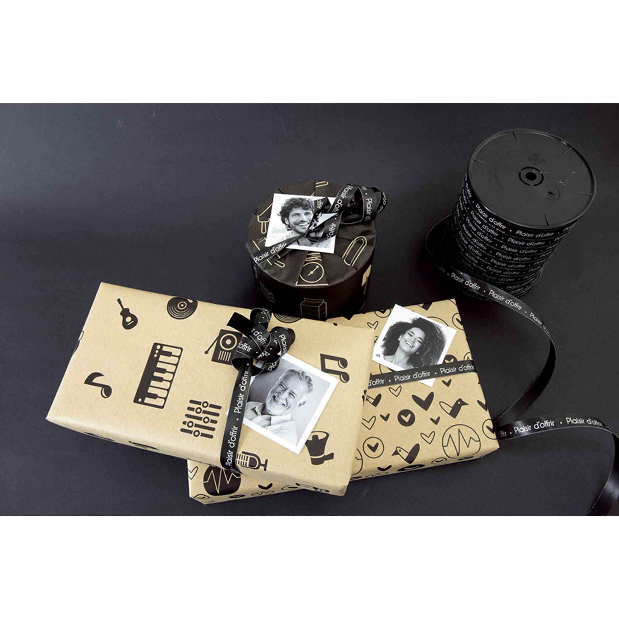 Clairefontaine Geschenkband 250mx10mm Beschriftung Plaisir d'offrir 602129C