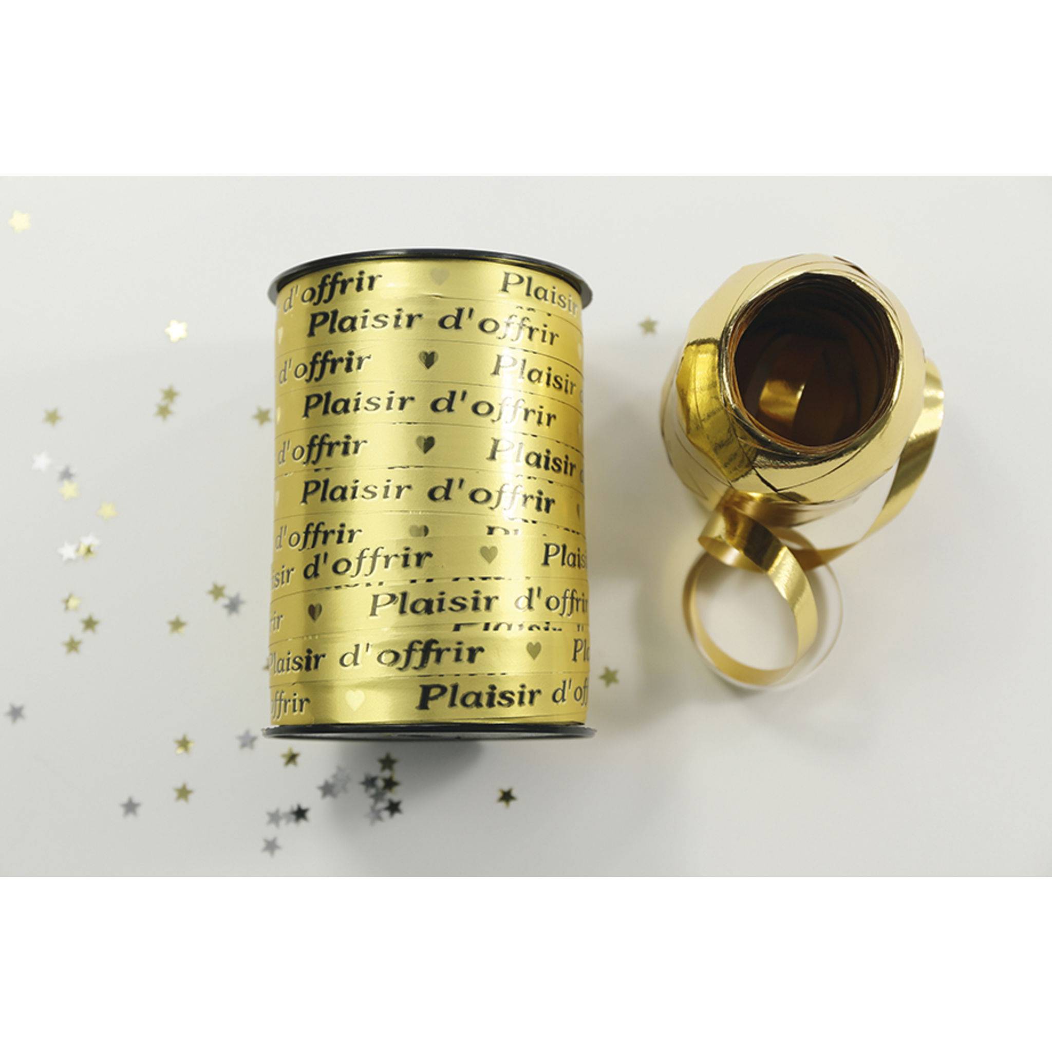 Geschenkband 'Plaisir d'offrir' 10mmx225m gold