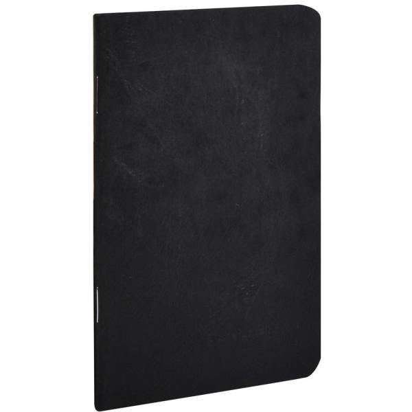 Notizheft 9x14cm AgeBag gebunden liniert 48 Blatt schwarz