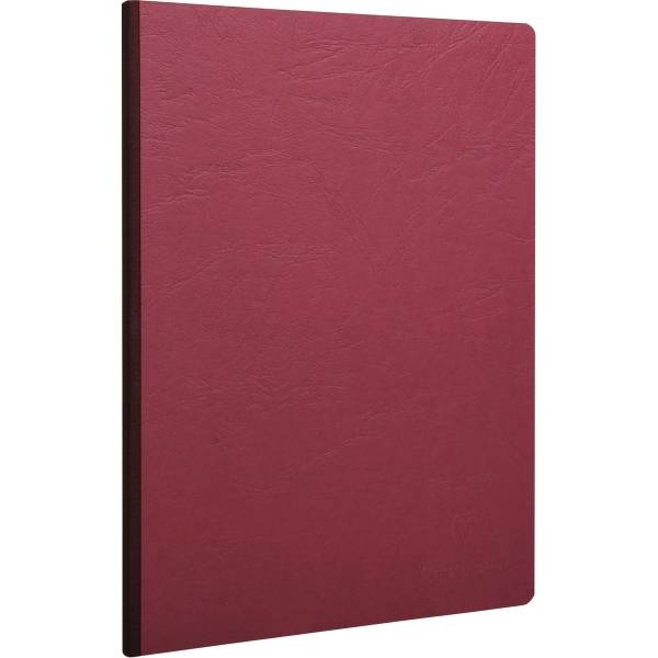 Notizbuch A4 AgeBag Leinenoptik blanko 96 Blatt rot