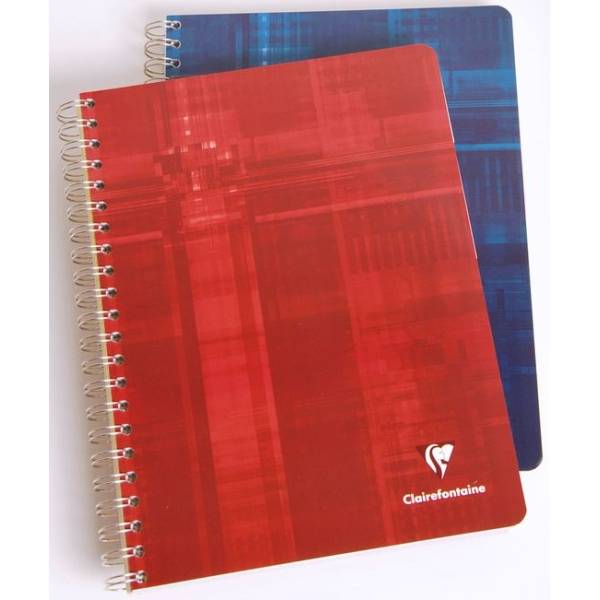 Registerbuch A4 112 Blatt kariert blanko Taben Spirale farbig sortiert