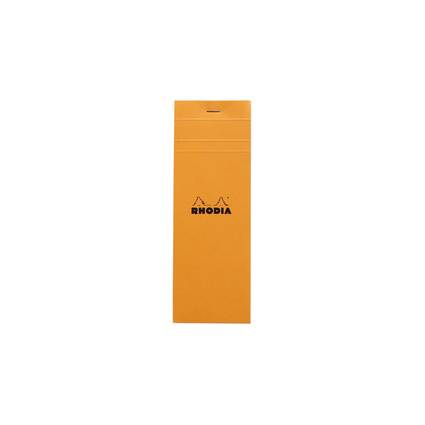 RHODIA Notizblock No. 8, 74 x 210 mm, kariert, orange
