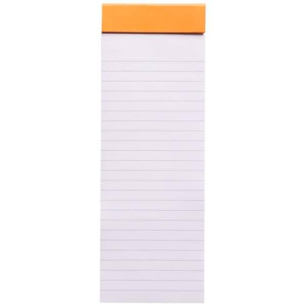 Notizblock Rhodia Nr. 8 7,4x21cm liniert 80 Blatt orange
