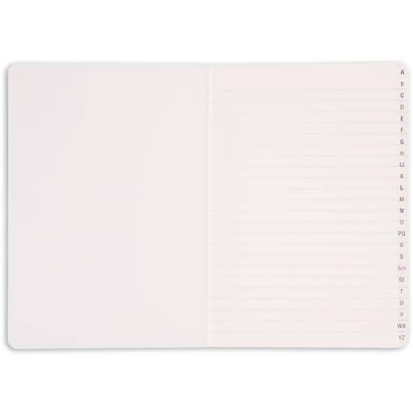 Registerbuch A5 96 Blatt liniert gebunden A-Z farbig sortiert