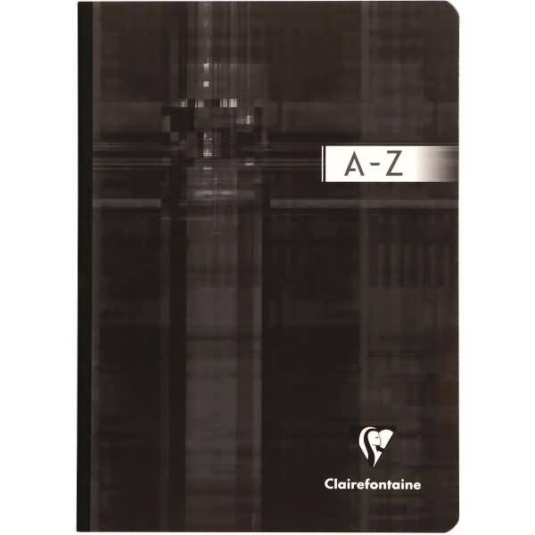 Registerbuch A5 96 Blatt liniert gebunden A-Z farbig sortiert