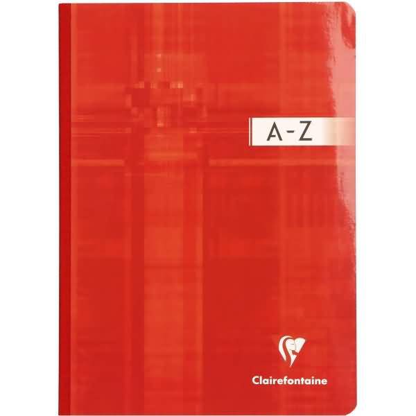 Registerbuch A5 96 Blatt liniert gebunden A-Z farbig sortiert