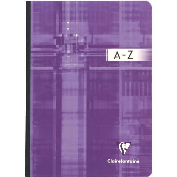 Registerbuch A5 96 Blatt liniert gebunden A-Z farbig sortiert