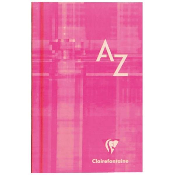 Registerbuch 7,5x12cm 64 Blatt kariert fester Deckel A-Z farbig sortiert