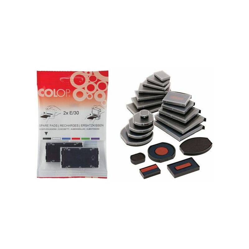 COLOP Ersatzstempelkissen E/2600, rot, Doppelpack