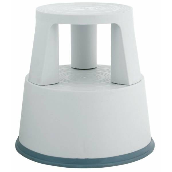 Rollhocker Kunststoff lichtgrau