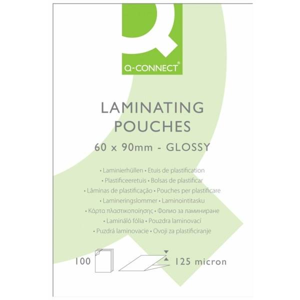 Laminiertaschen 60x90mm 2x125my glänzend VE= 100 Stück