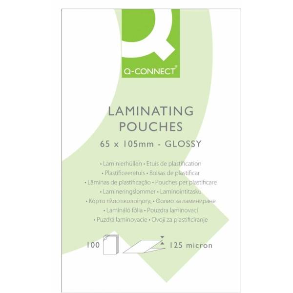 Laminiertaschen 65x105mm 2x125my glänzend VE=100 Stück