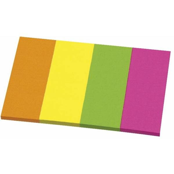 Haftnotizen 40x50mm Neonfarben VE=3x50 Blatt