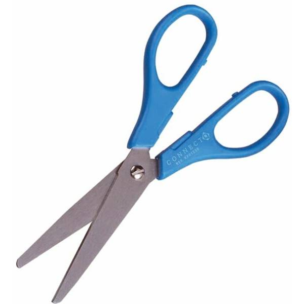 Bastelschere 13cm Edelstahl mit Kunststoffgriff farbig sortiert