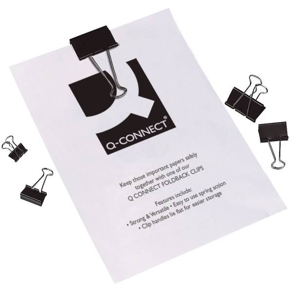 Foldbackklammern 32mm VE=10 Stück schwarz