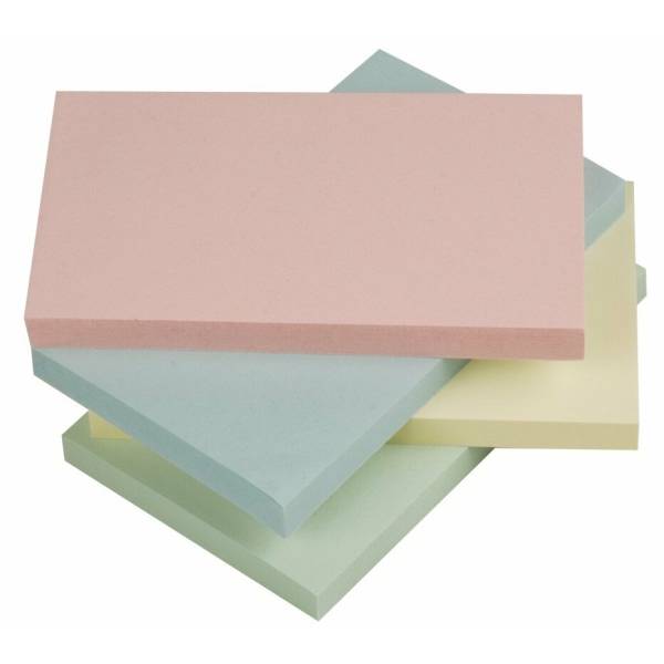 Haftnotizen 127x76mm Pastellfarben sortiert VE=12x100 Blatt