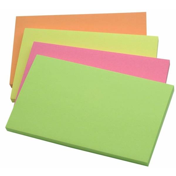 Haftnotizen 76x127mm Intensivfarben sortiert VE=12x80 Blatt