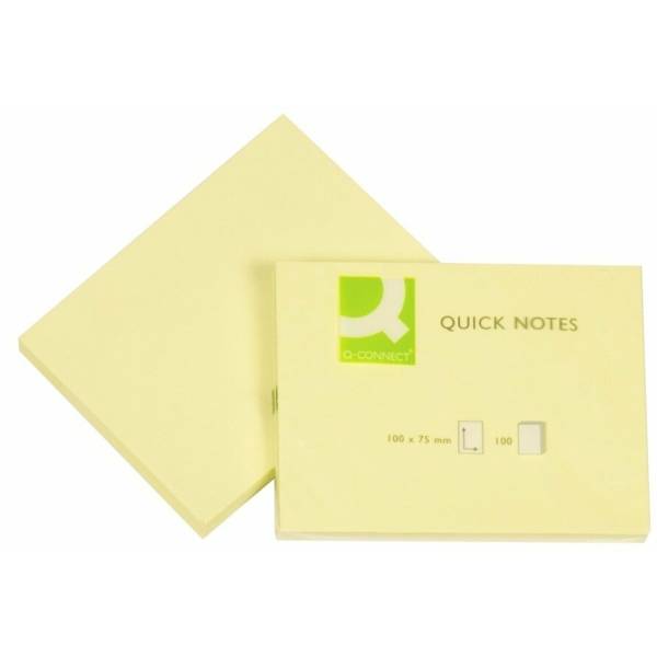 Haftnotizen 76x102mm 100 Blatt gelb