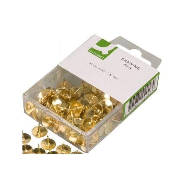 Reißnägel metall-überkapselt vermessingt VE=120 Stück