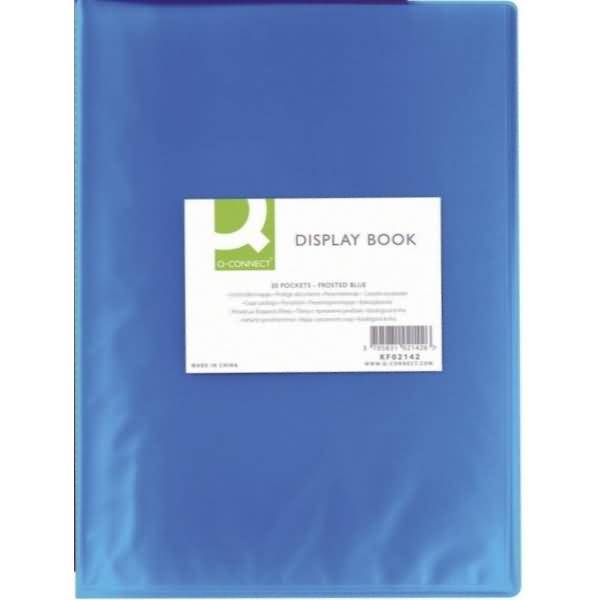 Sichtbuch A4 20 Hüllen transluzent blau