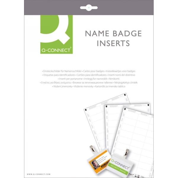 Etiketten für Namensschild 60x30mm auf A4 VE=675 Stück