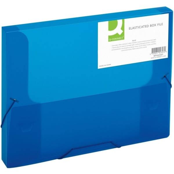 Sammelmappe A4 25mm blau-transparent