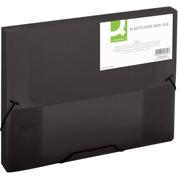 Sammelmappe A4 25mm schwarz-transparent