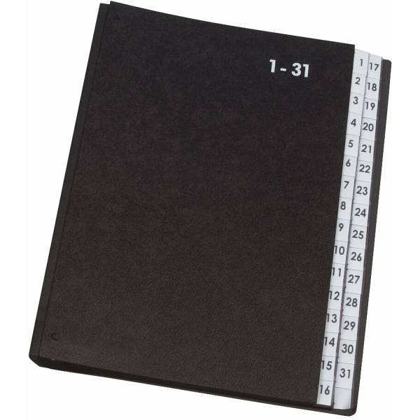 Pultordner 1-31 schwarz