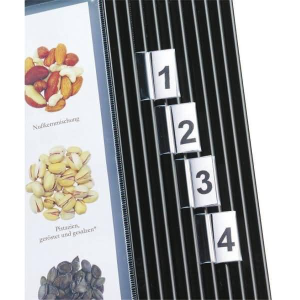 Sichttafel-Reiter 25mm transparent VE=10 Stück