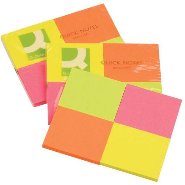 Haftnotizen 40x50mm intensiv sortiert VE=4x50 Blatt