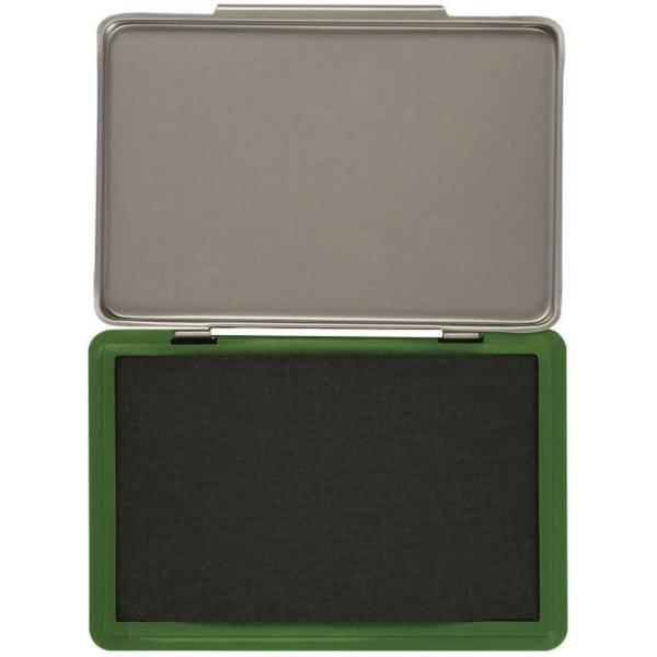 Stempelkissen Größe 2 mit Metalldeckel grün