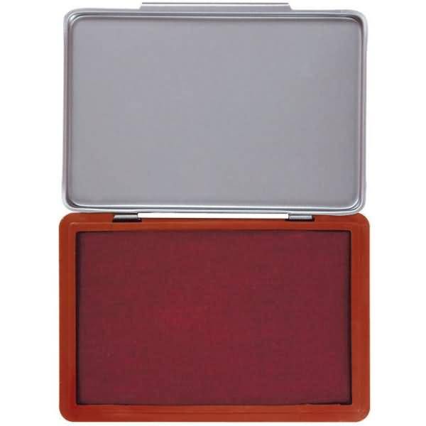 Stempelkissen Größe 2 mit Metalldeckel rot