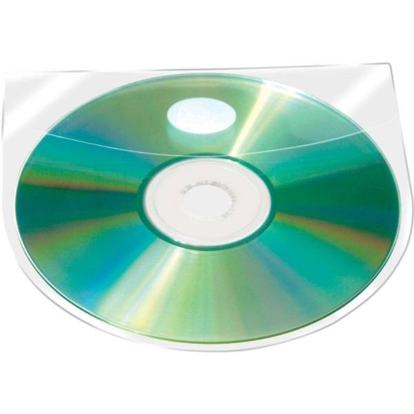 CD/DVD-Hüllen PP transparent selbstklebend mit Lasche VE=10 Stück