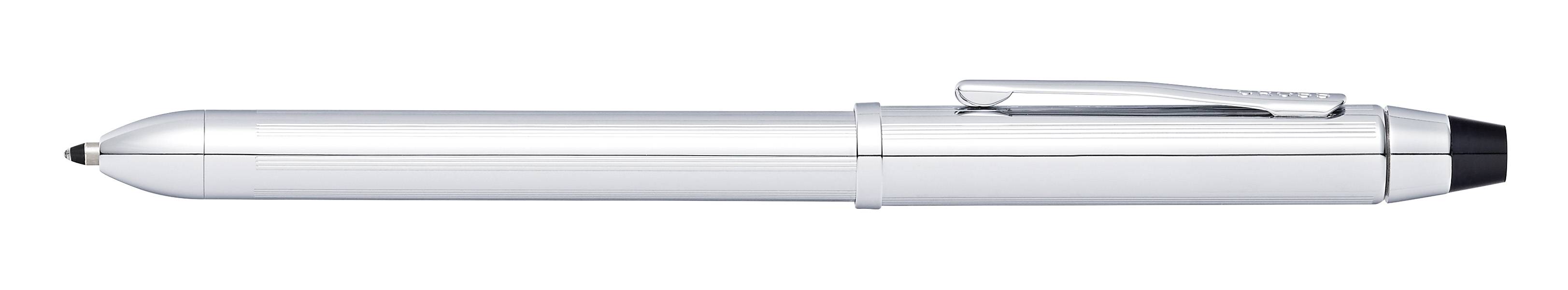 Mehrsystemstift Multifunktionsstift Tech 3+ Glanzchrom in Geschenkbox