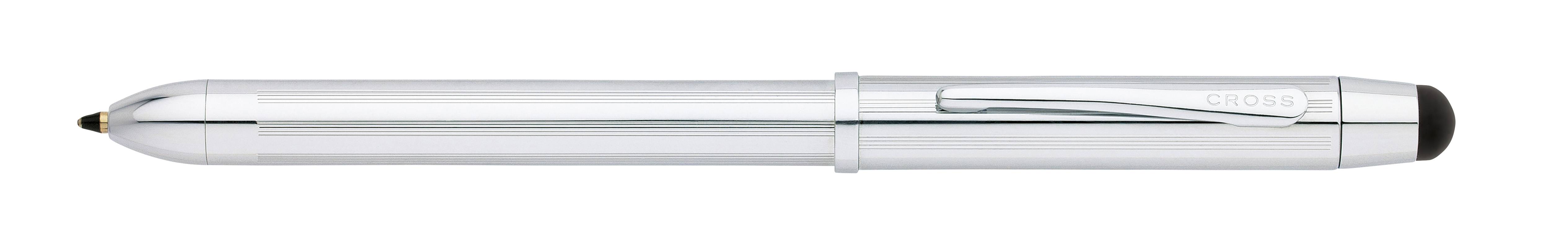 Mehrsystemstift Multifunktionsstift Tech 3+ Glanzchrom in Geschenkbox