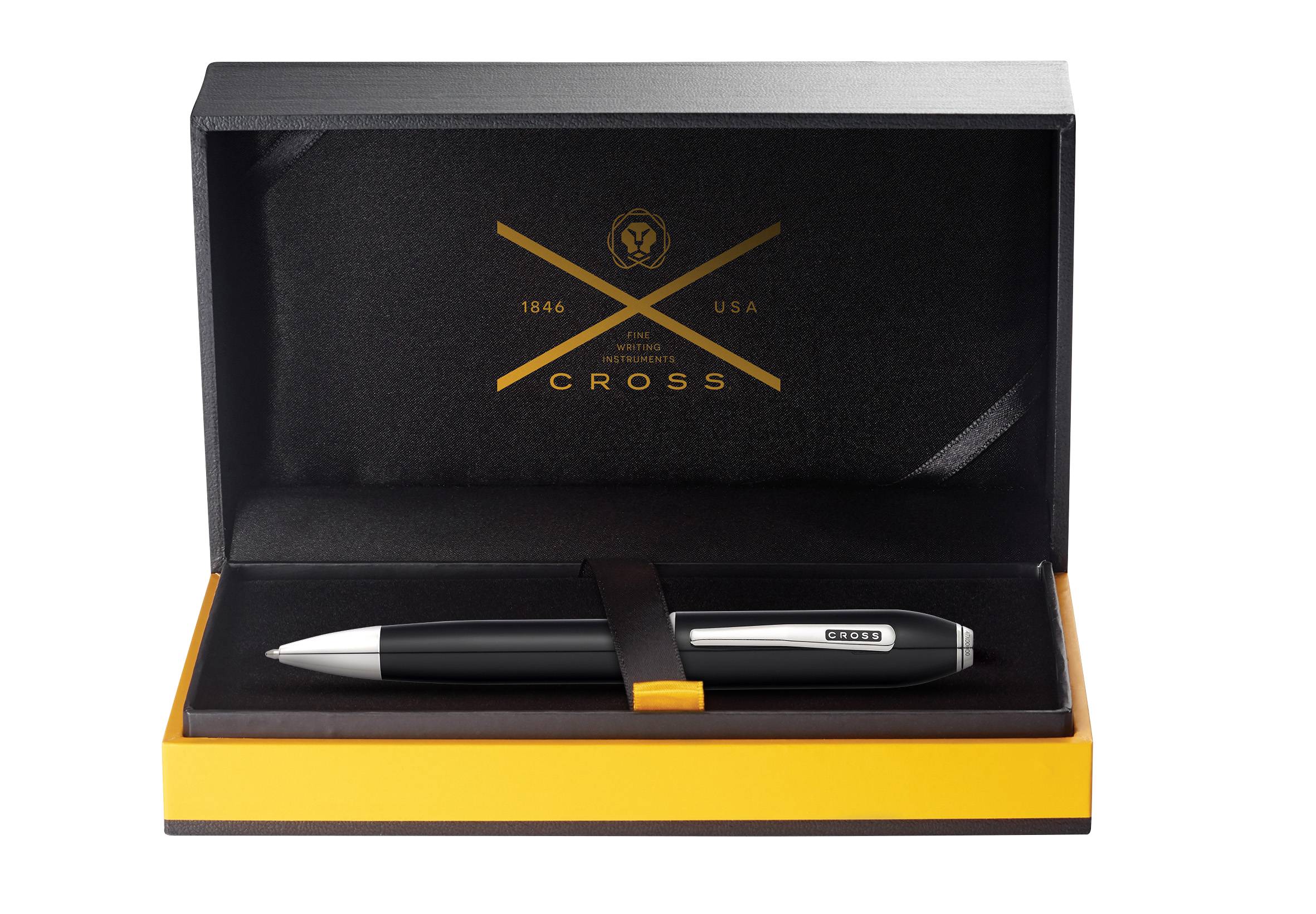 Kugelschreiber Peerless Schwarz-Lack