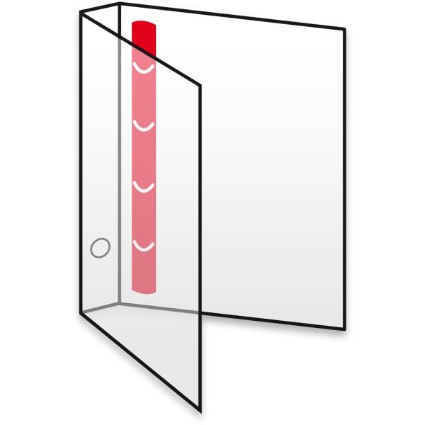 Ringbuch A4, 4 Ringe 35mm PP natur-transparent