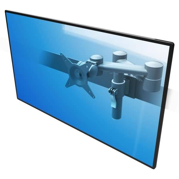 Monitorarm Viewmate Schienensystem 152 silber