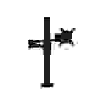 Dataflex ViewLite Monitor Arm 123 - Befestigungskit (Anschlussplatte, Spannbefestigung für Tisch, Stange, Dual-Schwenkarm, durchgehende
