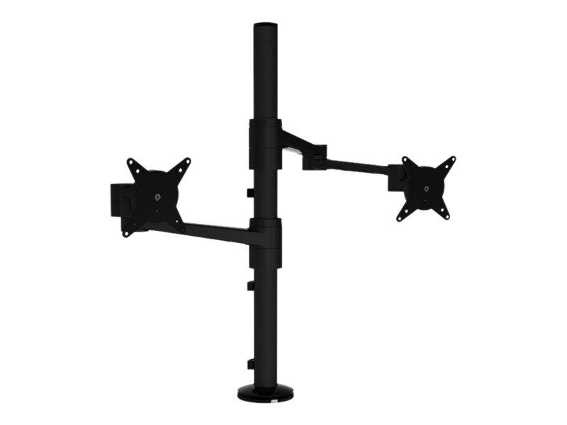 Dataflex ViewLite Monitor Arm 143 - Befestigungskit (Spannbefestigung für Tisch, Stange, 2 Schwenkarme, Schraubmontage, 2 Verbindungsklammern)