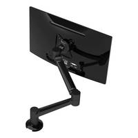 Dataflex ViewLite Plus Monitor Arm 623 - Befestigungskit (Anschlussplatte, Spannbefestigung für Tisch, Doppelgelenkarm, durchgehende