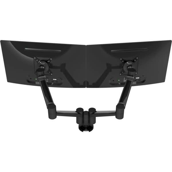 Doppel-Monitorarm Viewlite plus Bohrlochbefestigung 653 silber