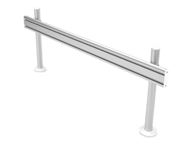 Dataflex ViewLite Toolbar Desk 702 - Montagekomponente (Schienenmontage, 2 Tischplattenmontageklammern, 2 Ständer, 2 durchschraubbare Lagerungen)