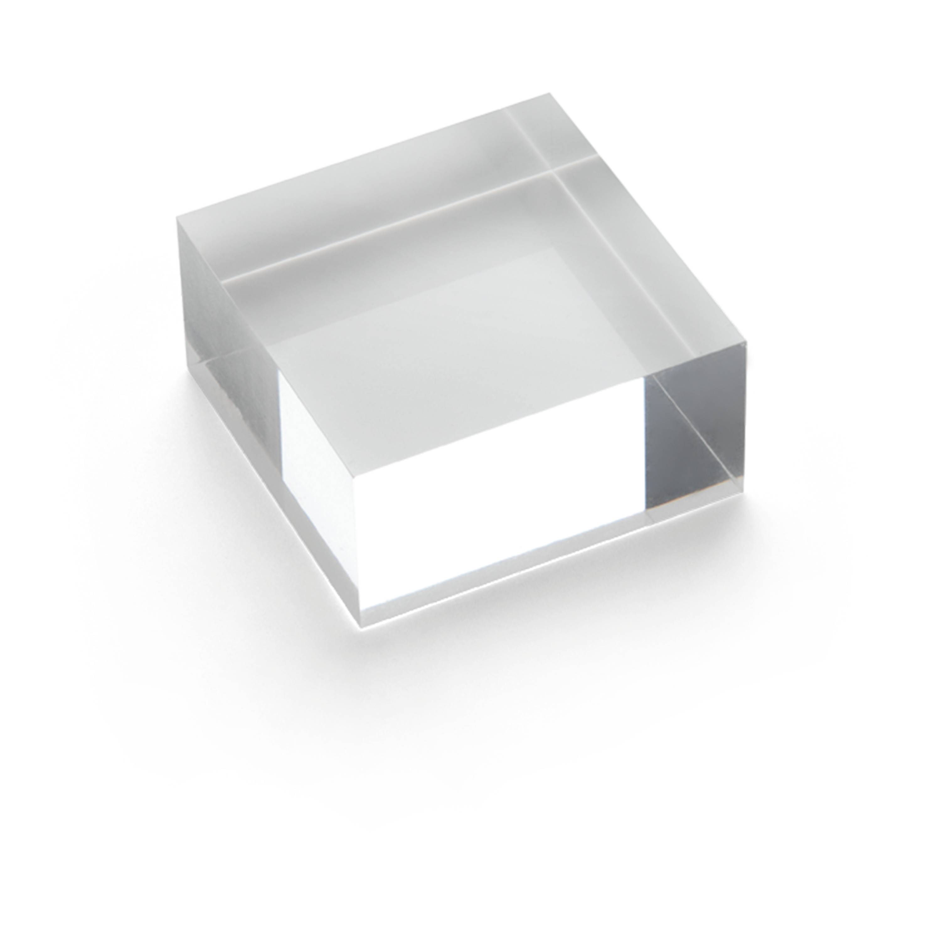 deflecto Acrylblock mit diamantpolierten Kanten