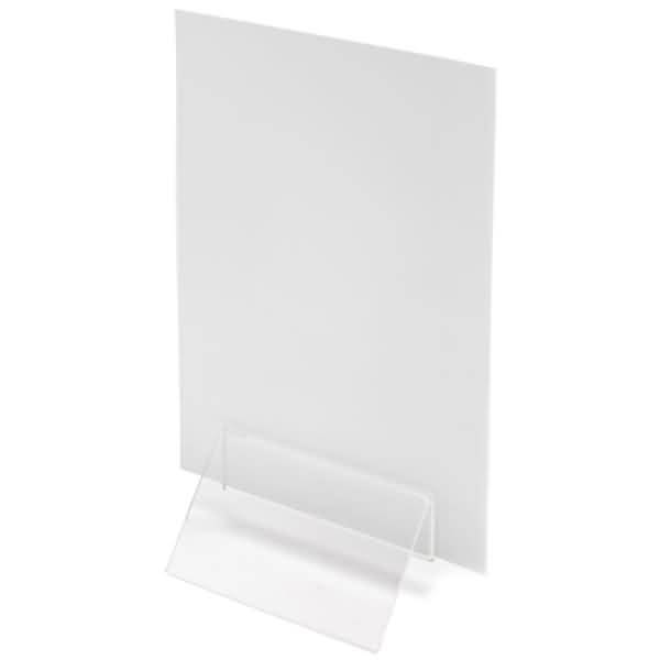 Prospekt-/Menükartenhalter 100mm Acryl glasklar